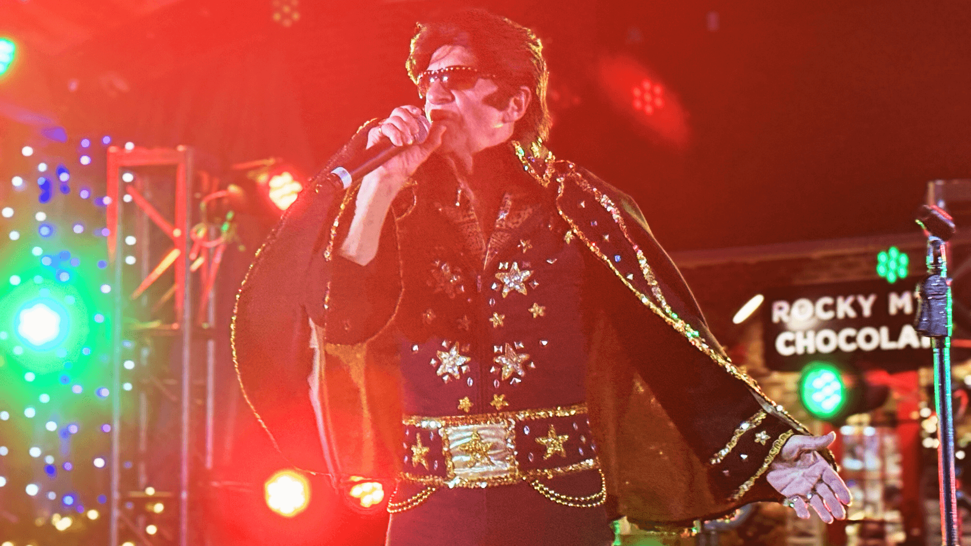 Renowned Elvis impersonator, Johnny Scats, performs A Blue Christmas: Elvis Tribute on the Subaru Stage